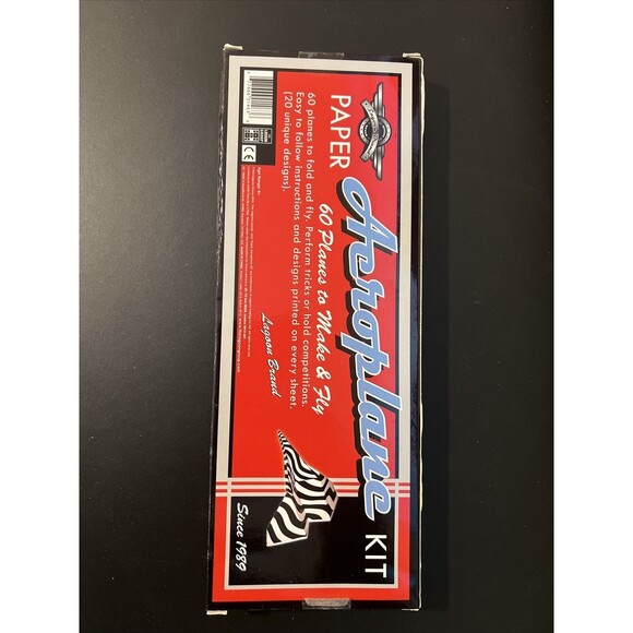 Lagoon Games Paper Aeroplane Kit 60 Airplane Planes to Make & Fly New Open Box - Picture 4 of 4